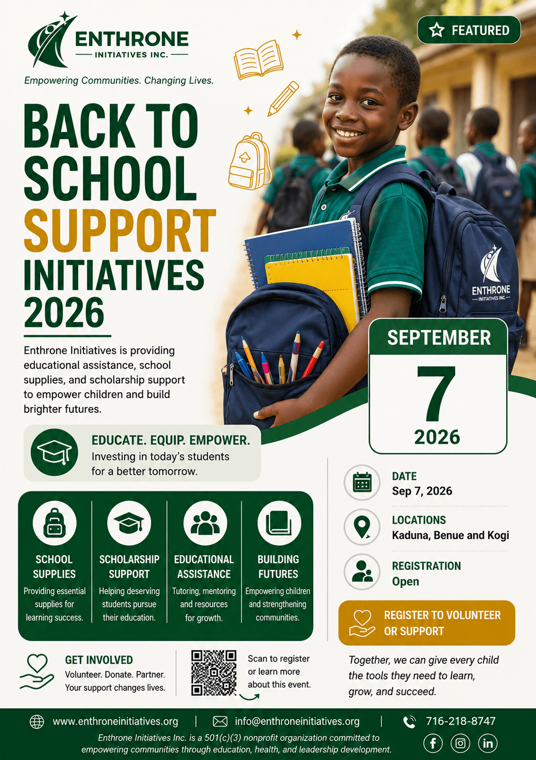 Back to School Support Initiatives 2026